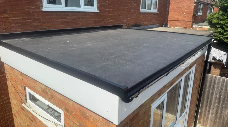 Completed single-storey flat roof in Gainsborough