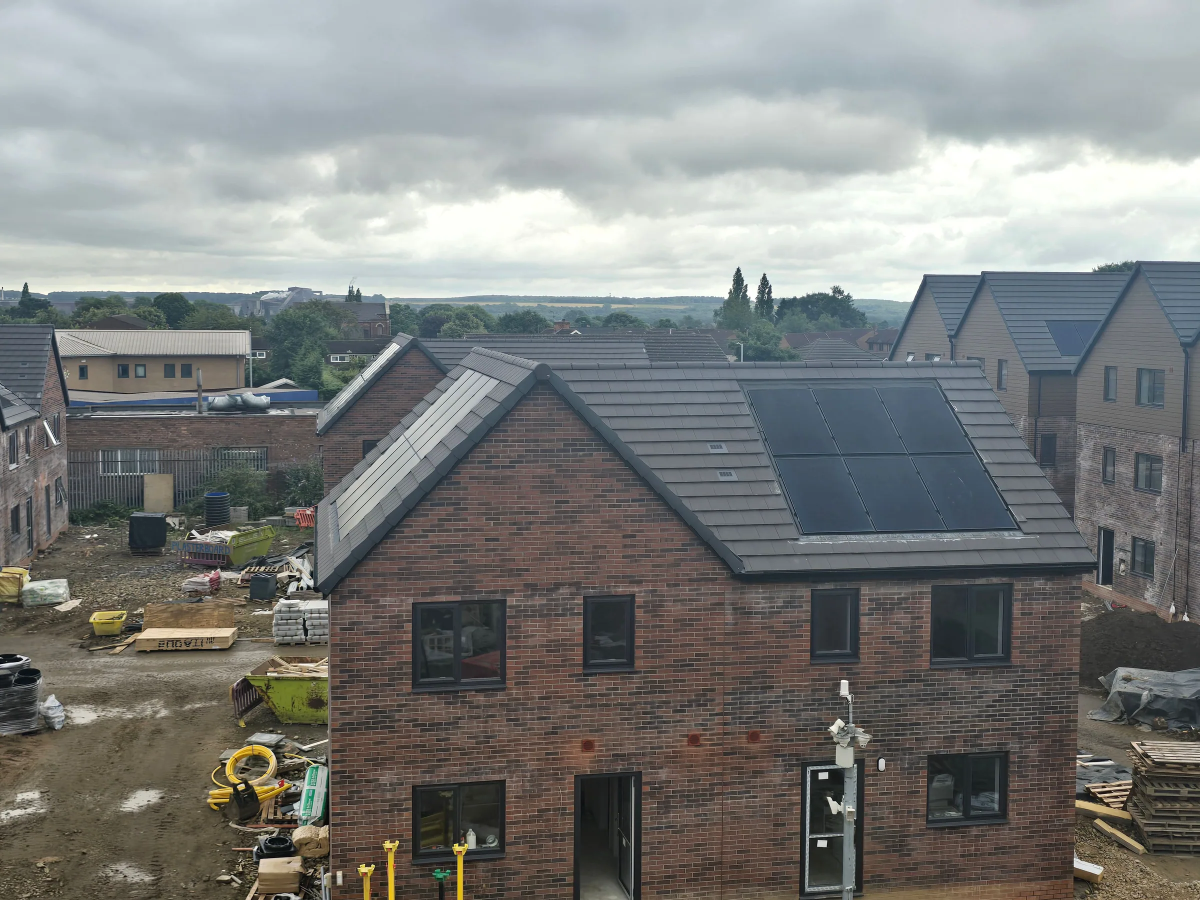 Completed roofing detail